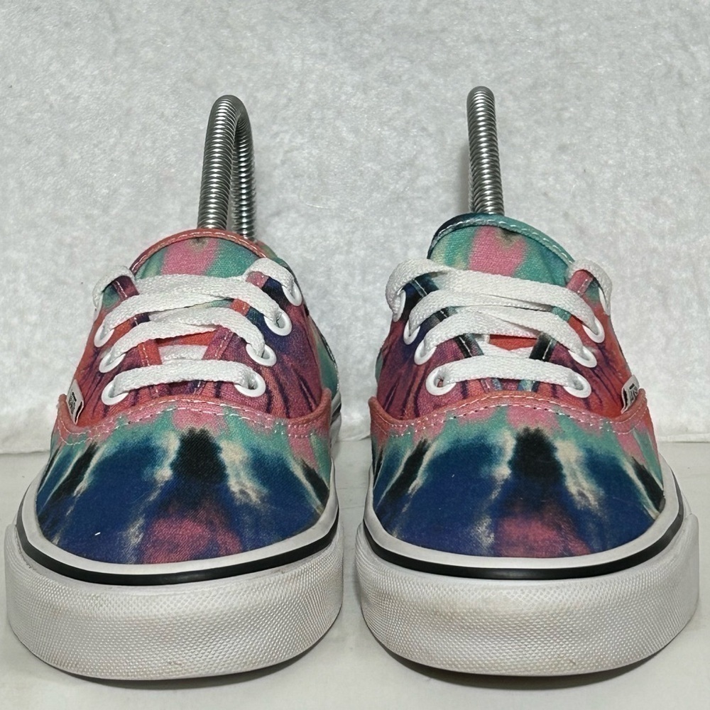 Vans Womens Authentic Tie Dye Blue/Pink OffTheWall Canvas Sneakers Shoes SZ US 7 - Picture 3 of 11